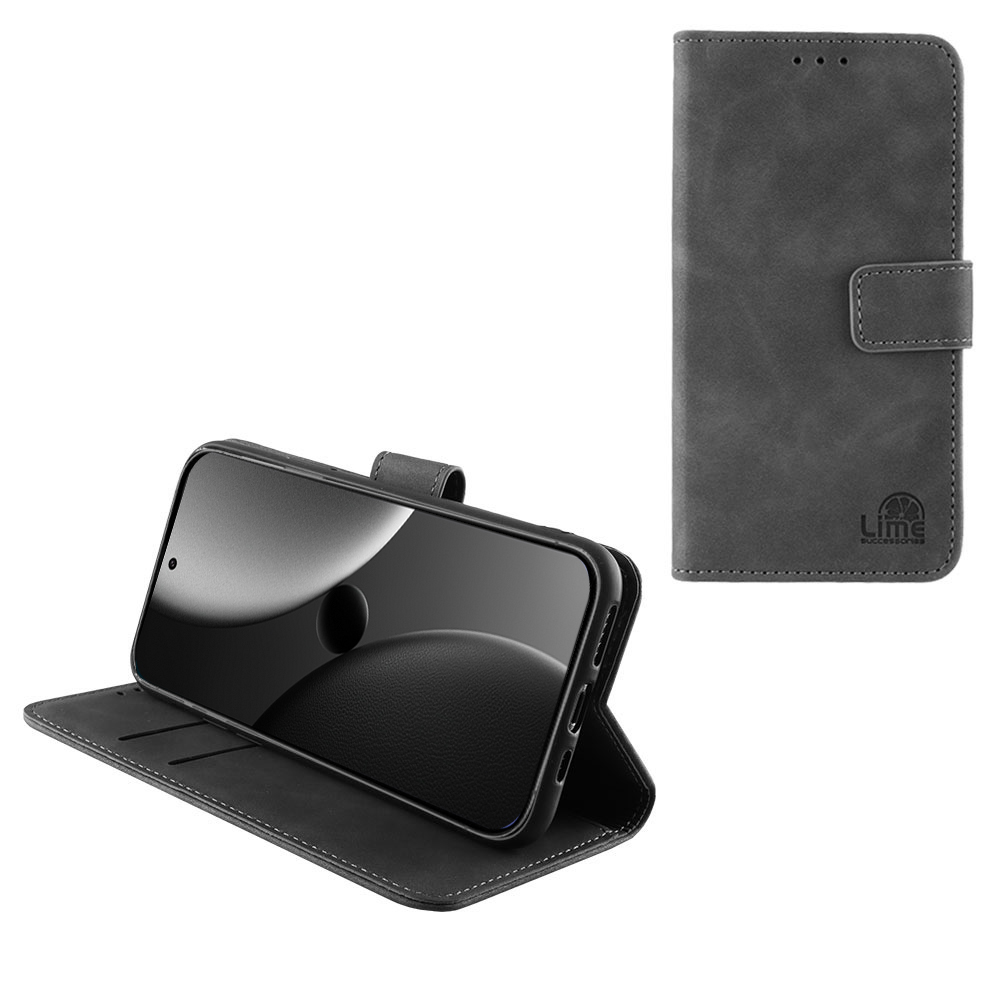 LIME ESSENTIAL ΘΗΚΗ XIAOMI 15 ULTRA 5G 6.73in MAGNET BOOK STAND CLIP GREY