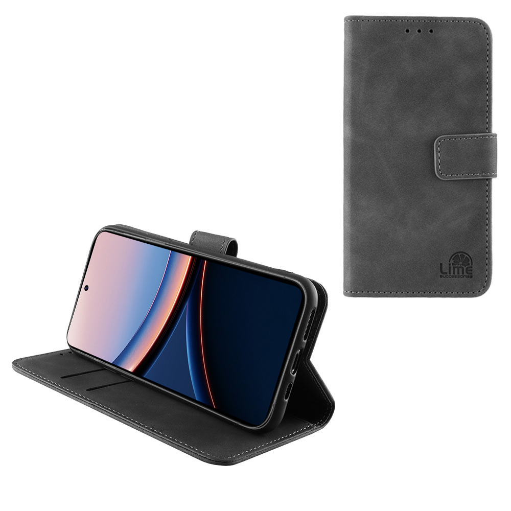 LIME ESSENTIAL ΘΗΚΗ XIAOMI POCO F7 ULTRA 6.67in MAGNET BOOK STAND CLIP GREY