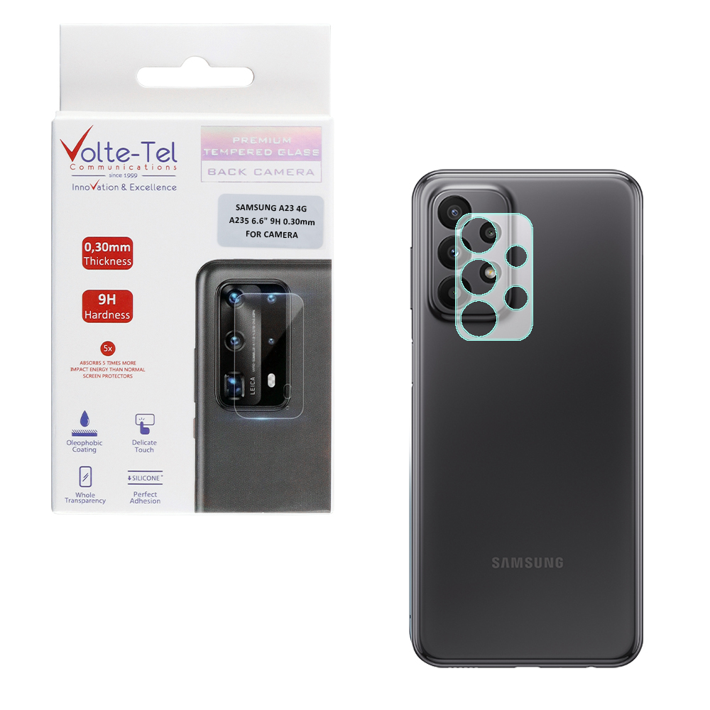 VOLTE-TEL CAMERA TEMPERED GLASS SAMSUNG A23 4G A235/A23 5G A236 6.6in 9H 0.30mm