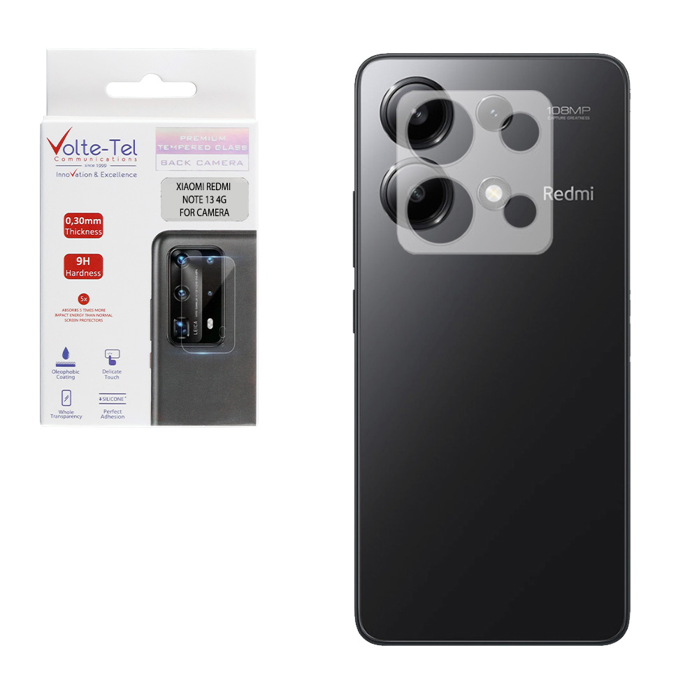 VOLTE-TEL CAMERA TEMPERED GLASS XIAOMI REDMI NOTE 13 4G 6.67in 9H 0.30mm