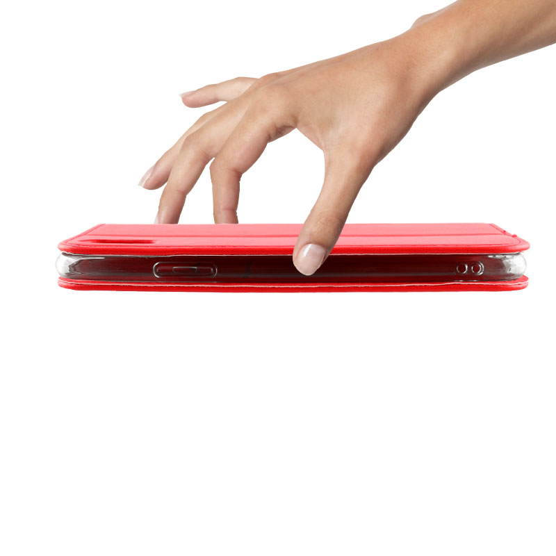 VOLTE-TEL ΘΗΚΗ IPHONE 11 PRO MAX 6.5" POCKET MAGNET BOOK STAND RED - Image 2