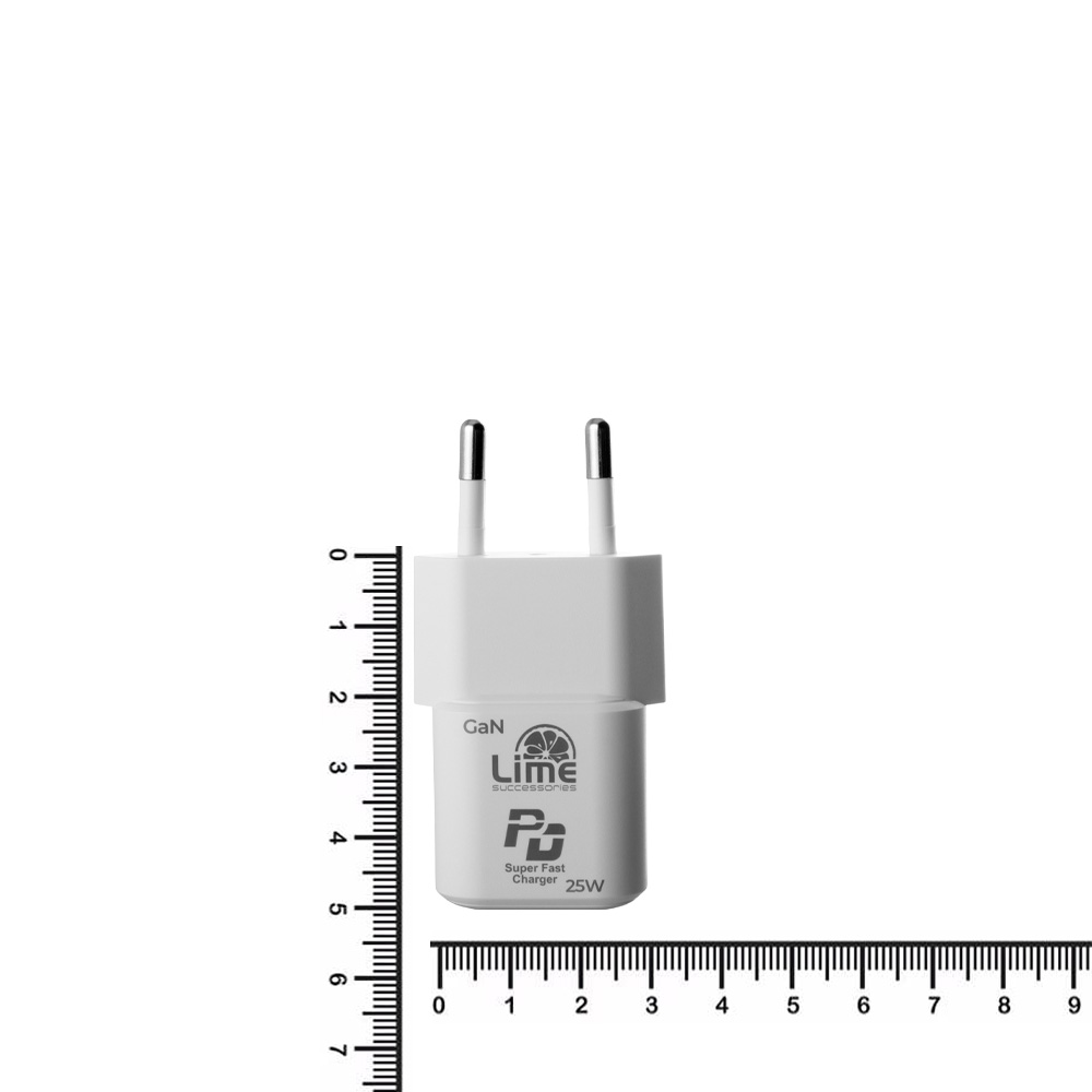 LIME TYPE C MINI GAN PD 3.0 SUPER FAST TRAVEL LGC25W 5V 4.0A/ 9V 2.77A/ 12V 2.08A 25W WHITE - Image 11