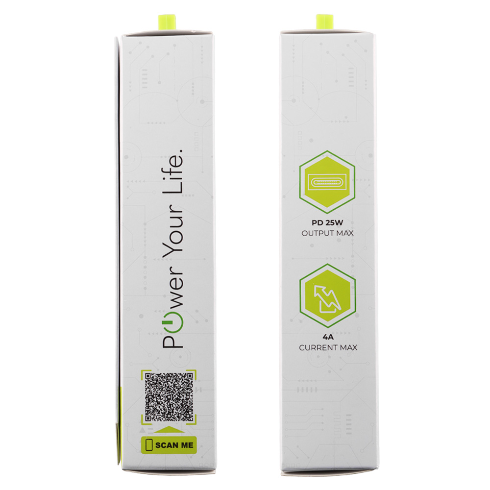 LIME TYPE C MINI GAN PD 3.0 SUPER FAST TRAVEL LGC25W 5V 4.0A/ 9V 2.77A/ 12V 2.08A 25W WHITE - Image 3