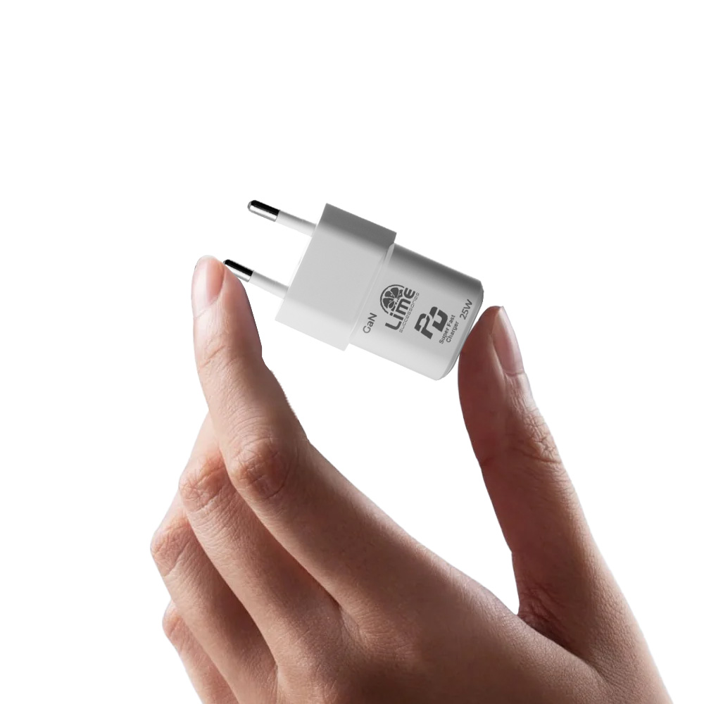 LIME TYPE C MINI GAN PD 3.0 SUPER FAST TRAVEL LGC25W 5V 4.0A/ 9V 2.77A 25W+ BRAIDED ΦΟΡΤΙΣΗΣ-DATA LBCL01 TYPE C TO LIGHTNING 30 - Image 14