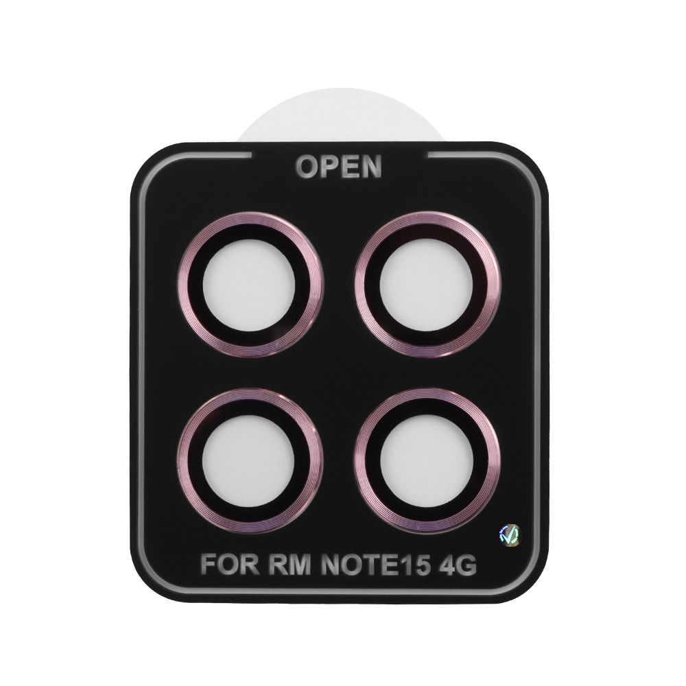 VOLTE-TEL CAMERA GLASS COVER XIAOMI REDMI NOTE 15 4G 6.77" 9H 0.30MM EASY APPLICATION PINK - Image 4