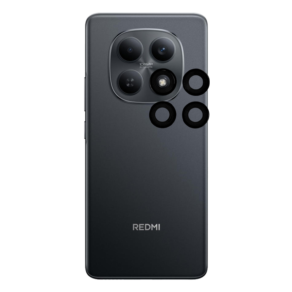 VOLTE-TEL CAMERA GLASS COVER XIAOMI REDMI NOTE 15 5G /POCO M8 5G 6.77" 9H 0.30MM EASY APPLICATION BLACK - Image 5