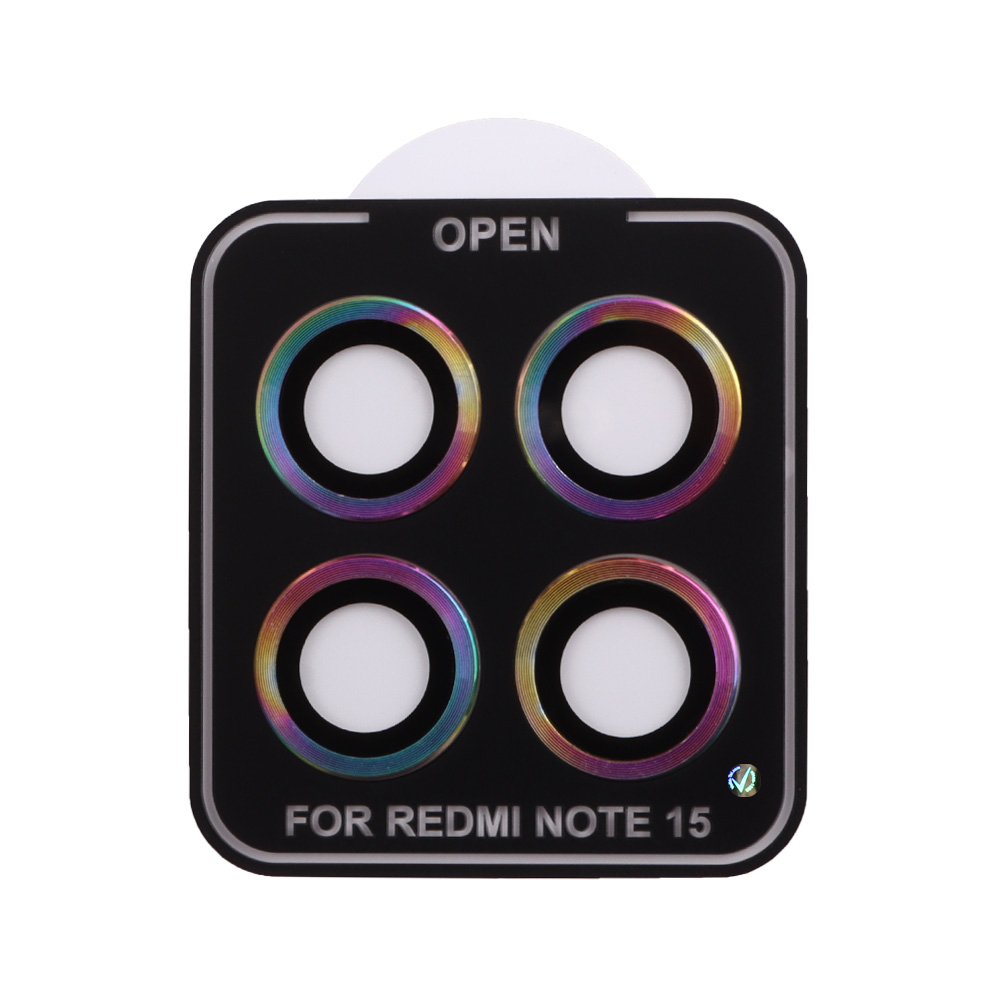 VOLTE-TEL CAMERA GLASS COVER XIAOMI REDMI NOTE 15 5G /POCO M8 5G 6.77" 9H 0.30MM EASY APPLICATION RAINBOW - Image 4