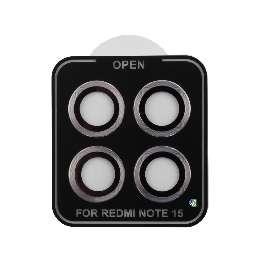 VOLTE-TEL CAMERA GLASS COVER XIAOMI REDMI NOTE 15 5G /POCO M8 5G 6.77" 9H 0.30MM EASY APPLICATION SILVER - Image 4