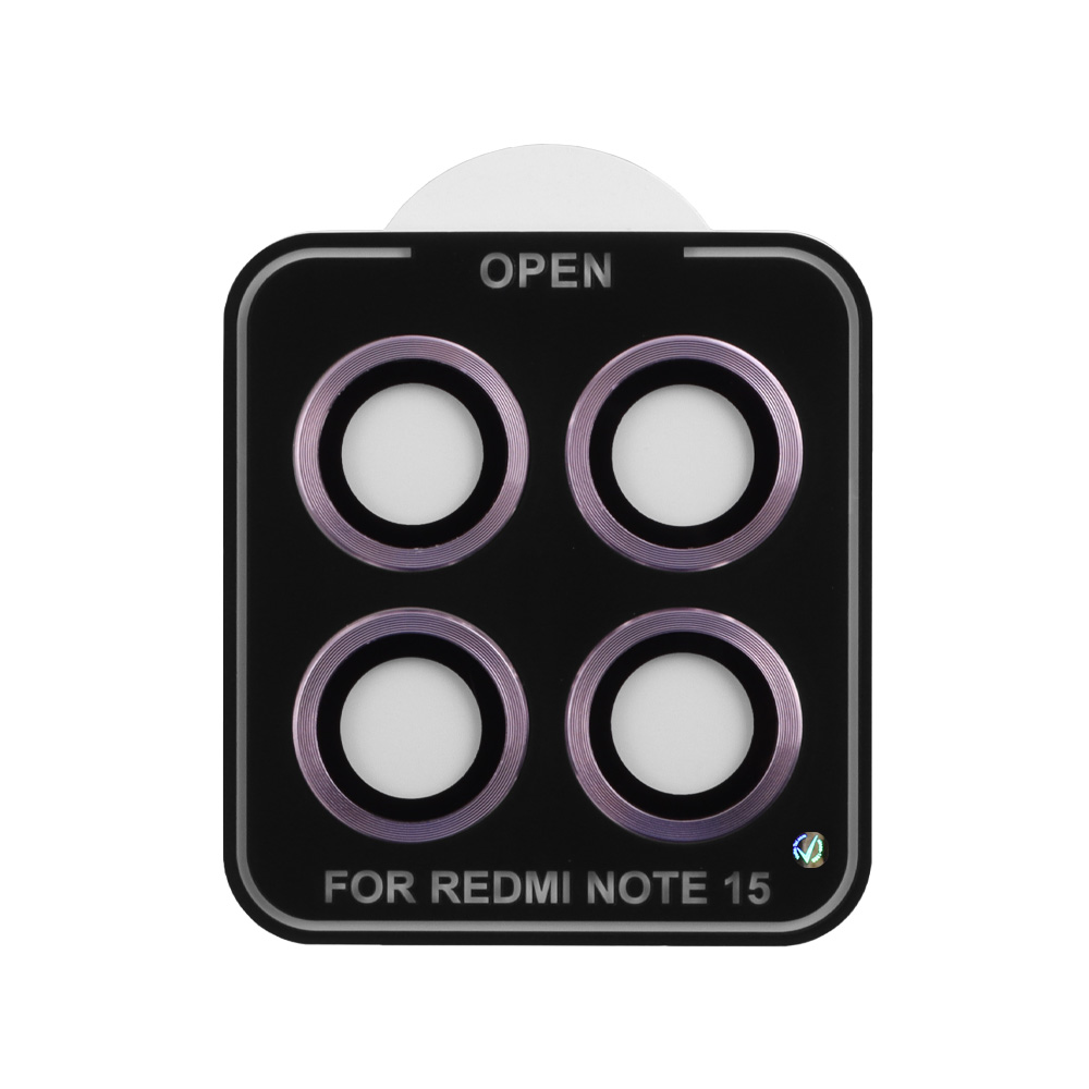 VOLTE-TEL CAMERA GLASS COVER XIAOMI REDMI NOTE 15 5G /POCO M8 5G 6.77" 9H 0.30MM EASY APPLICATION PURPLE - Image 4