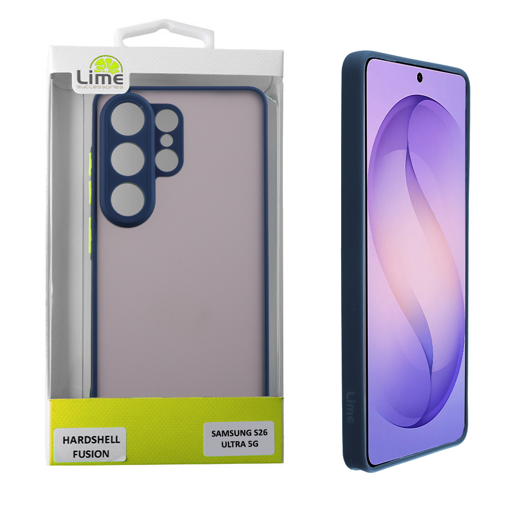 LIME ΘΗΚΗ SAMSUNG S26 ULTRA 5G 6.9" HARDSHELL FUSION FULL CAMERA PROTECTION BLUE WITH YELLOW KEYS