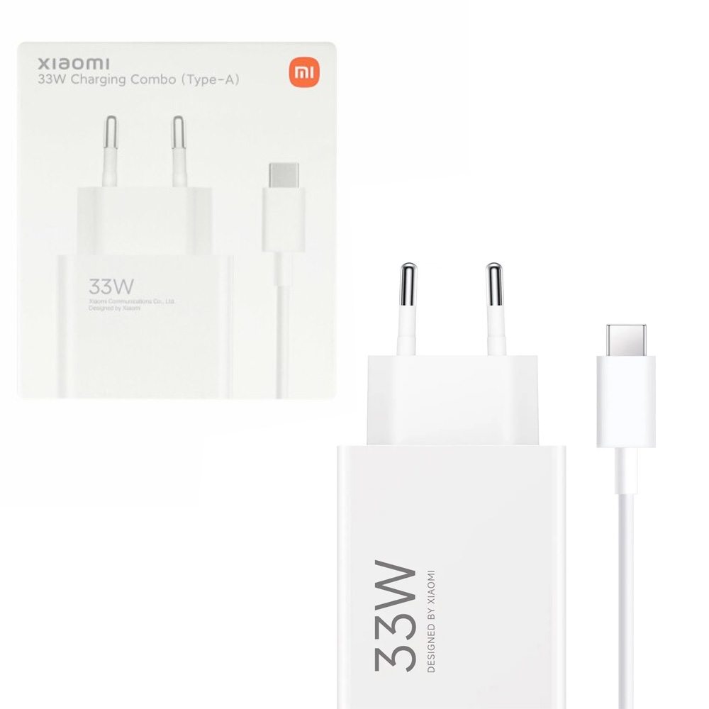 TRAVEL XIAOMI BHR9956EU USB-A 5V/3A 9V/3A 12V/2.25A 20V/1.35A 11V/3A 33W + USB A TO TYPE C 3A WHITE PACKING OR
