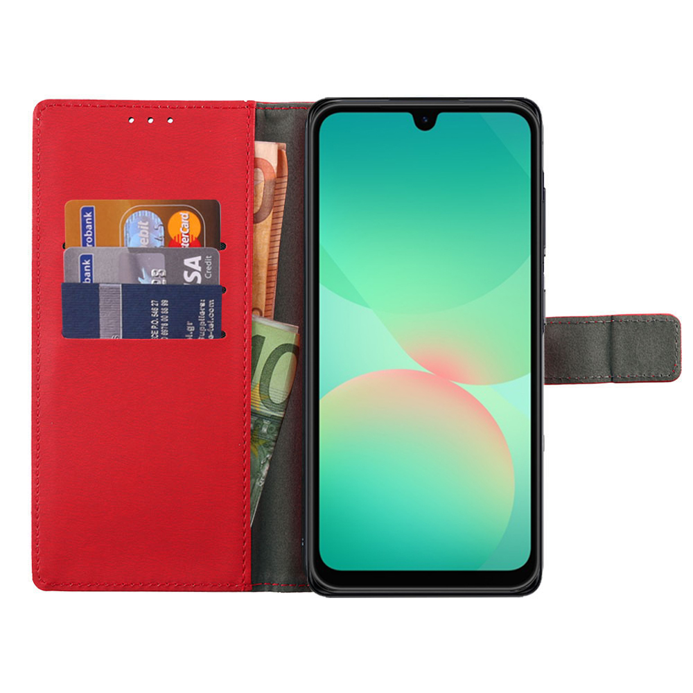 VOLTE-TEL ALLURE ΘΗΚΗ SAMSUNG A26 5G A266 6.7in MAGNET BOOK STAND CLIP RED - Image 6
