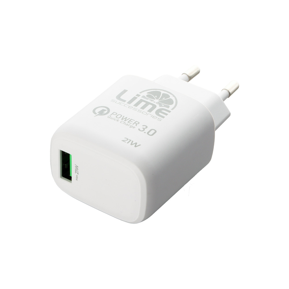 LIME USB 3.0 PD SUPER FAST TRAVEL QC 3.0 LTU22 4.0A 21W WHITE - Image 8