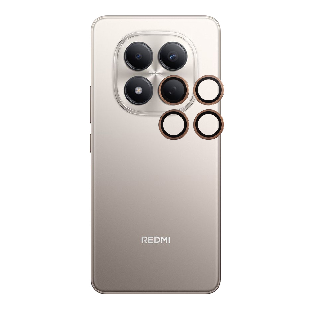 VOLTE-TEL CAMERA GLASS COVER XIAOMI REDMI NOTE 15 PRO 4G 6.77" 9H 0.30MM EASY APPLICATION GOLD - Image 5