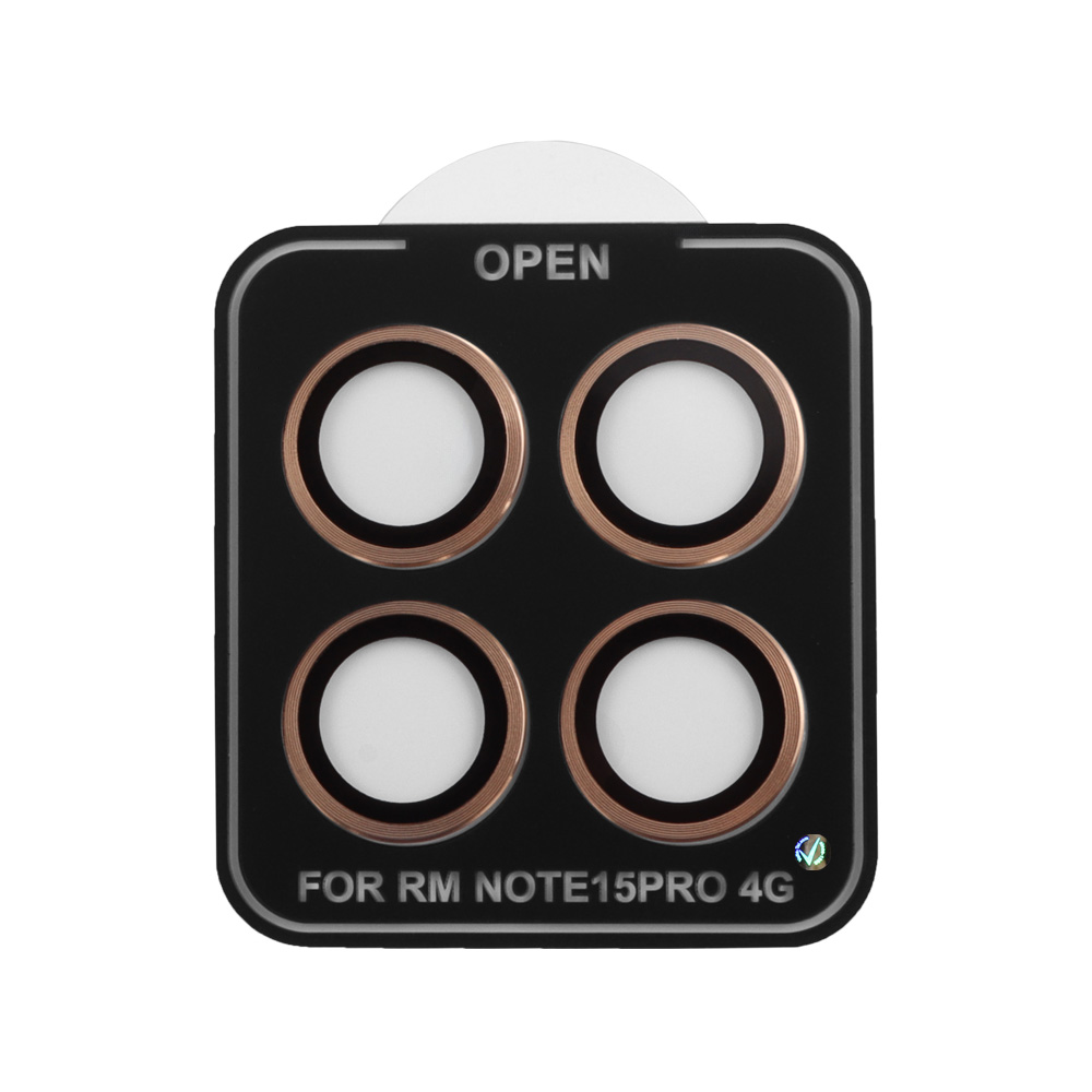 VOLTE-TEL CAMERA GLASS COVER XIAOMI REDMI NOTE 15 PRO 4G 6.77" 9H 0.30MM EASY APPLICATION GOLD - Image 4