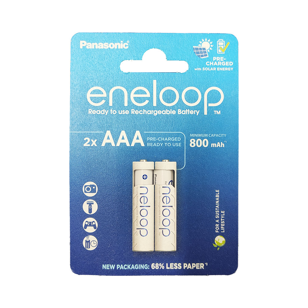 PANASONIC ΜΠΑΤΑΡΙΕΣ ΕΠΑΝΑΦΟΡΤΙΖΟΜΕΝΕΣ AAA/HR03 1.2V 800mAh Ni-MH ENELOOP 2/BLISTER