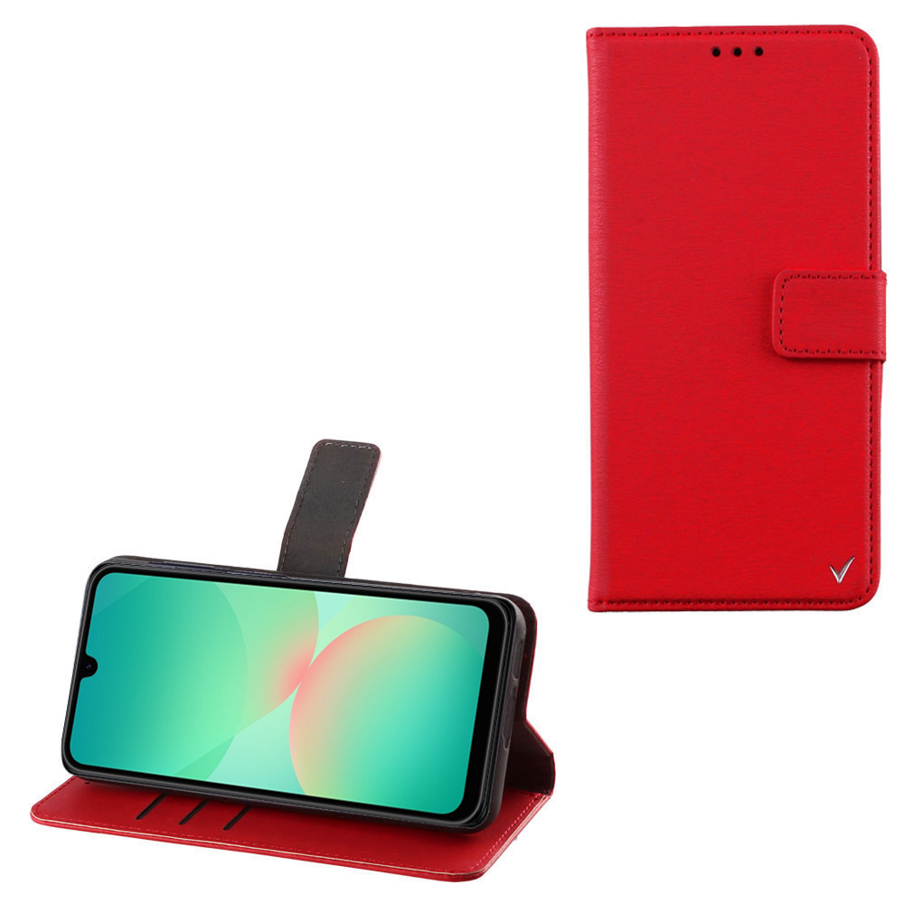 VOLTE-TEL ALLURE ΘΗΚΗ SAMSUNG A26 5G A266 6.7in MAGNET BOOK STAND CLIP RED