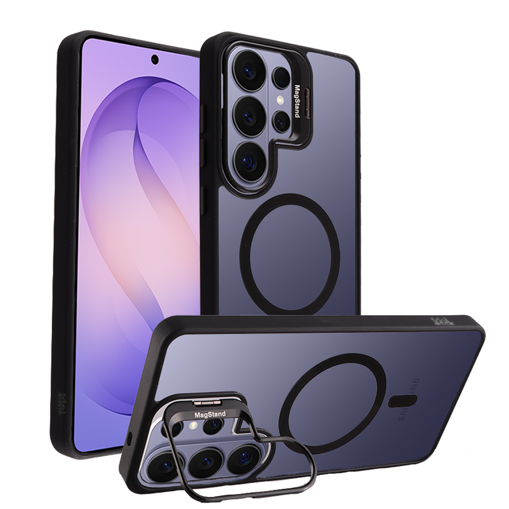IDOL 1991 ΘΗΚΗ SAMSUNG S26 ULTRA 5G S948 6.9" MAGSTAND CLEAR TPU HYPER MAGSAFE CAMERA GUARD BLACK