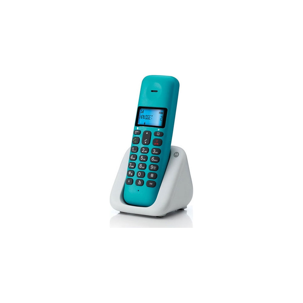 ΑΣΥΡΜΑΤΟ ΤΗΛΕΦΩΝΟ MOTOROLA T301 ΜΕ ΑΝΟΙΧΤΗ ΑΚΡΟΑΣΗ TURQUOISE/GREY GR - Image 3
