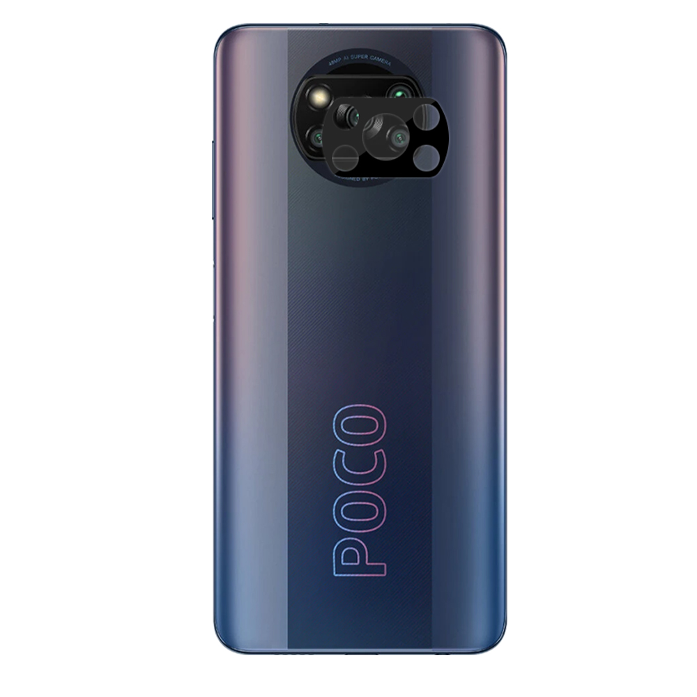 VOLTE-TEL CAMERA GLASS XIAOMI POCO X3/X3 PRO 6.67in 9H 0.25mm 3D CURVED BLACK - Image 2