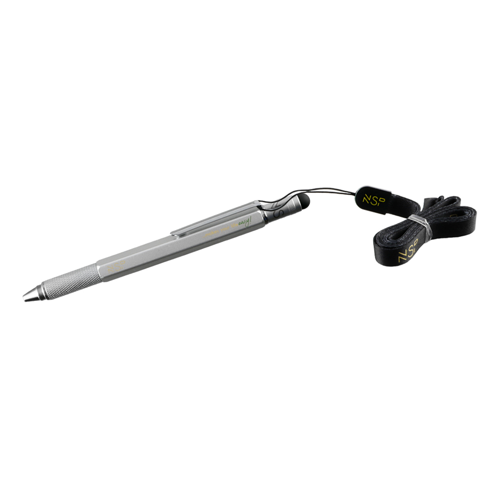 NSP ΣΤΥΛΟ 7 IN 1 METALLIC MULTI-TOOL PEN SILVER (WITH RED INK) - Image 12