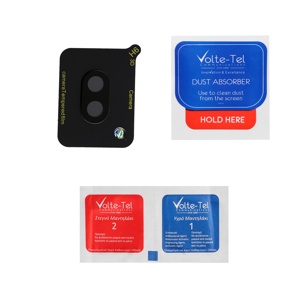 VOLTE-TEL CAMERA GLASS SAMSUNG A04e A042 6.5in 9H 0.25mm 3D CURVED BLACK - Image 4