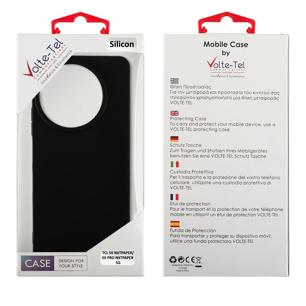 VOLTE-TEL SILICON TPU ΘΗΚΗ TCL 50 NXTPAPER/ 50 PRO NXTPAPER 5G 6.8in CAMERA GUARD BLACK - Image 5