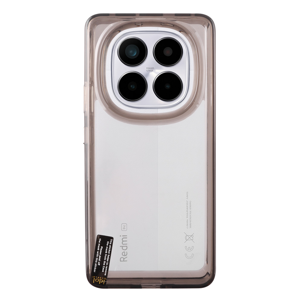 IDOL 1991 CRISTALYTE TPU ΘΗΚΗ XIAOMI REDMI NOTE 14 PRO 5G 6.67in CAMERA GUARD ΔΙΑΦΑΝΗ ΓΚΡΙ - Image 2