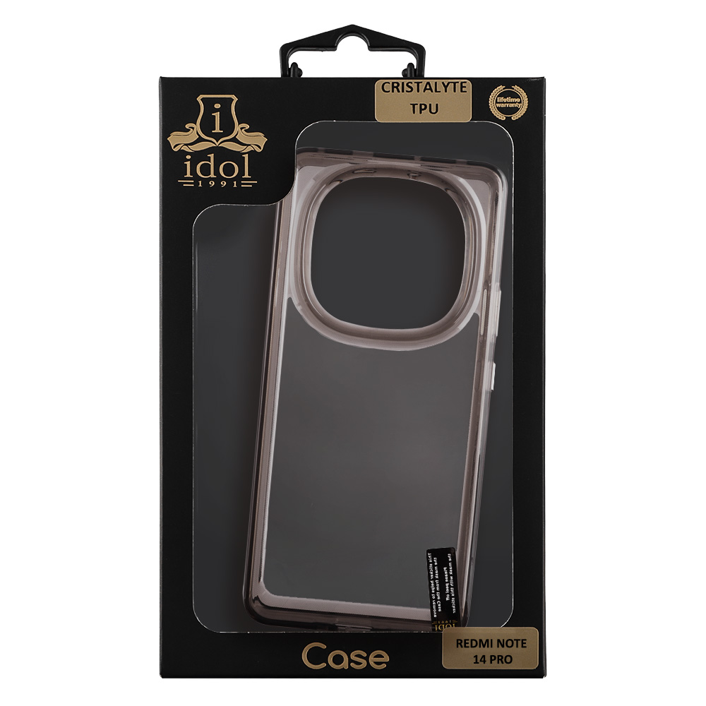 IDOL 1991 CRISTALYTE TPU ΘΗΚΗ XIAOMI REDMI NOTE 14 PRO 5G 6.67in CAMERA GUARD ΔΙΑΦΑΝΗ ΓΚΡΙ - Image 8