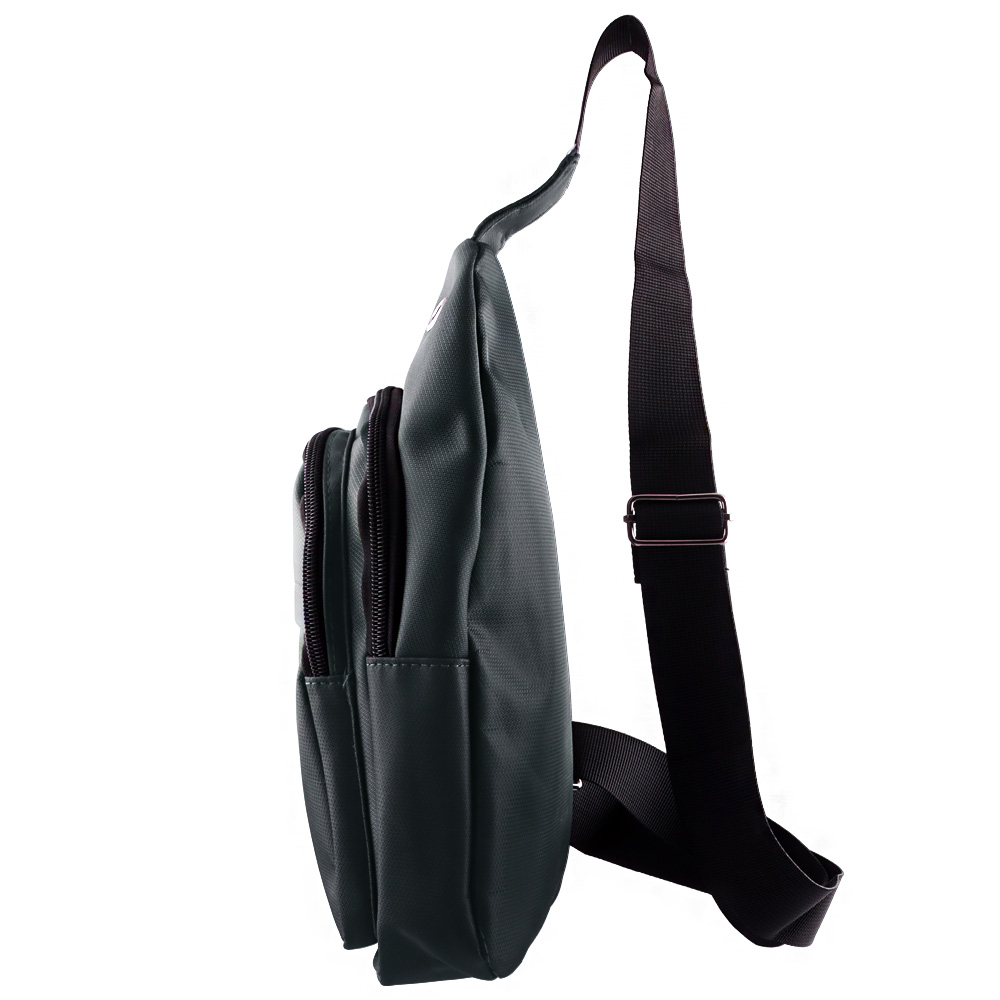 NSP N122 CASUAL ΤΣΑΝΤΑΚΙ ΑΔΙΑΒΡΟΧΟ CROSSBODY 8L DURABLE ΥΦΑΣΜΑΤΙΝΟ DARK GREY - Image 3