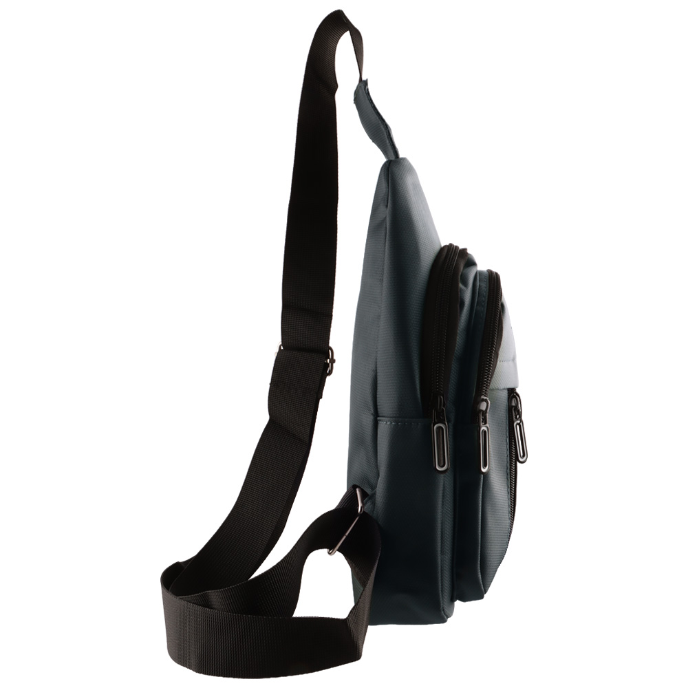 NSP N122 CASUAL ΤΣΑΝΤΑΚΙ ΑΔΙΑΒΡΟΧΟ CROSSBODY 8L DURABLE ΥΦΑΣΜΑΤΙΝΟ DARK GREY - Image 4