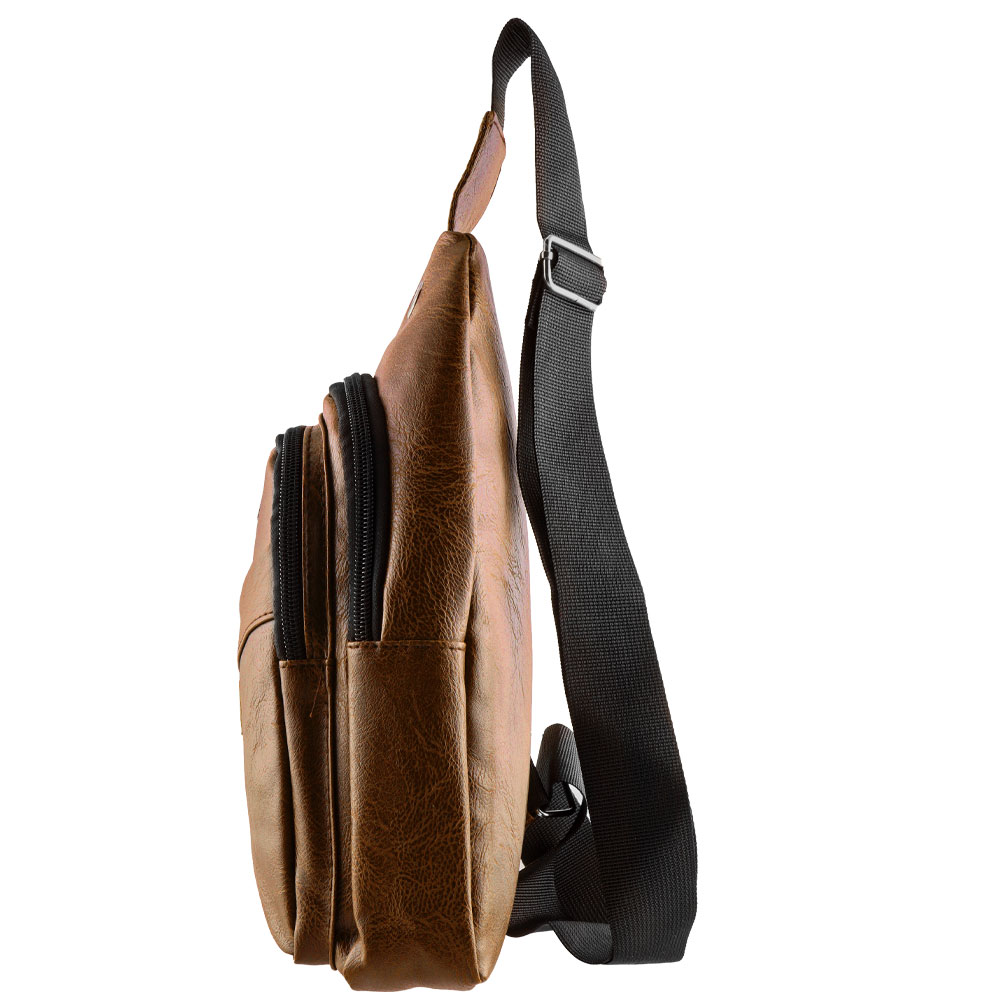 NSP N110 ALMOND ΤΣΑΝΤΑΚΙ CROSSBODY 8.5L ΔΕΡΜΑΤΙΝΟ CAMEL - Image 3