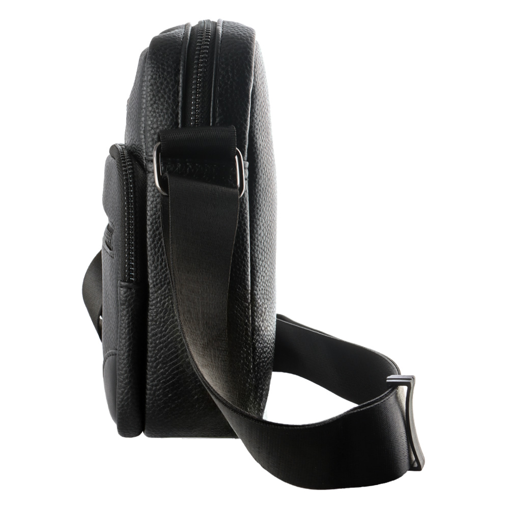 NSP N114 REBEL ΤΣΑΝΤΑΚΙ ΩΜΟΥ/ΧΙΑΣΤΙ 3L ΔΕΡΜΑΤΙΝΟ BLACK - Image 3