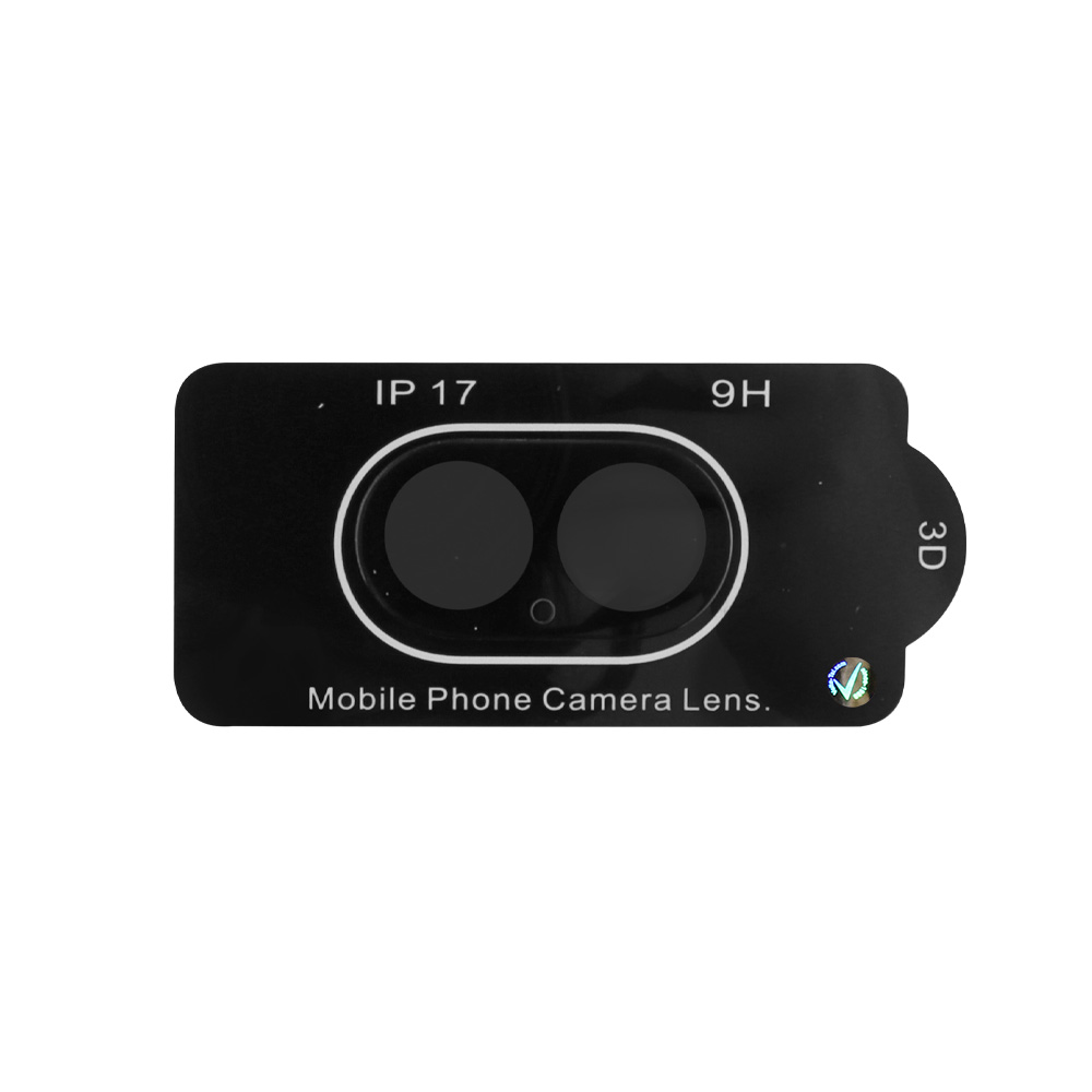 VOLTE-TEL CAMERA GLASS IPHONE 17 6.3in 9H 0.25mm 3D CURVED BLACK - Image 3