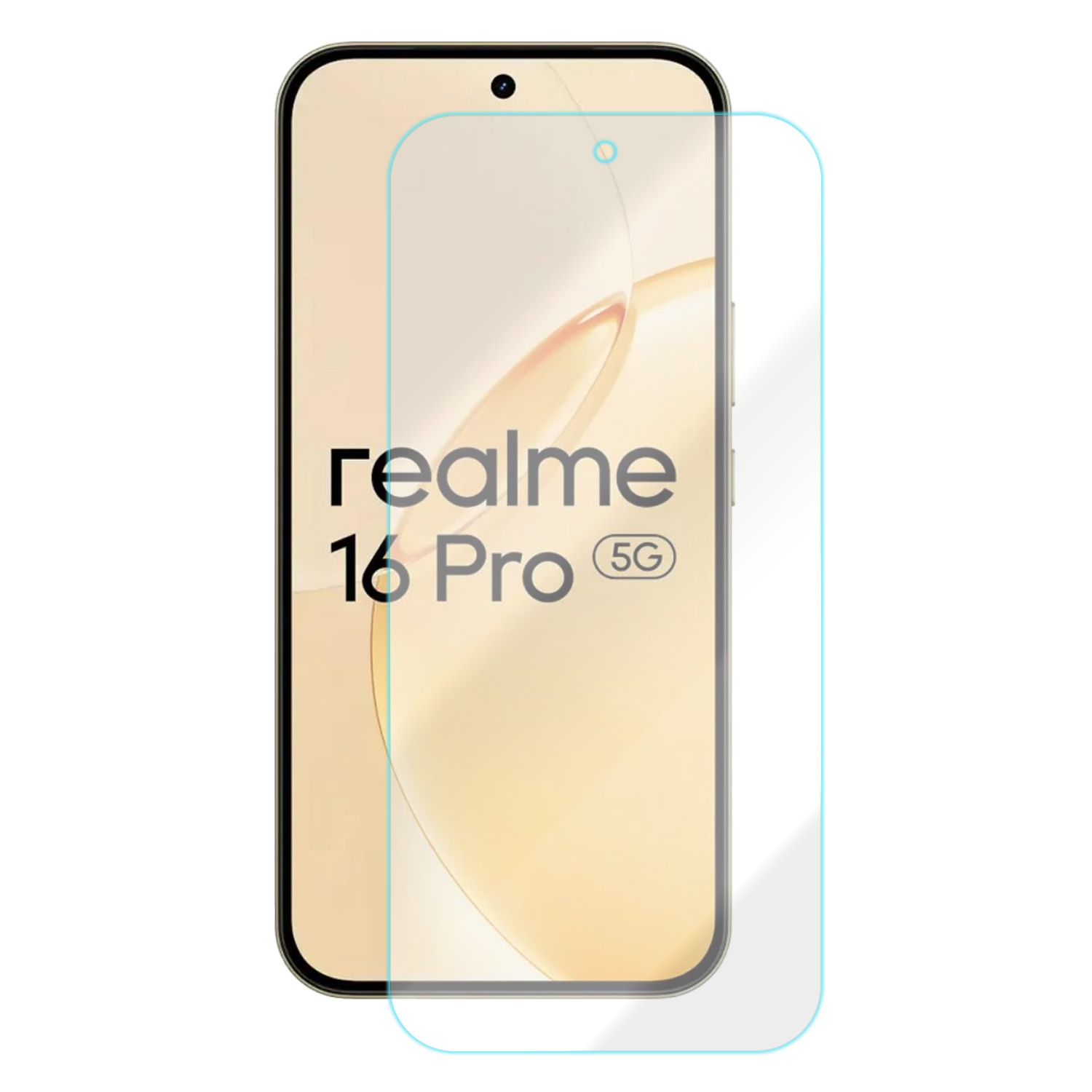 VOLTE-TEL TEMPERED GLASS REALME 16 PRO 5G 6.78in 9H 0.30mm 2.5D FULL GLUE - Image 2
