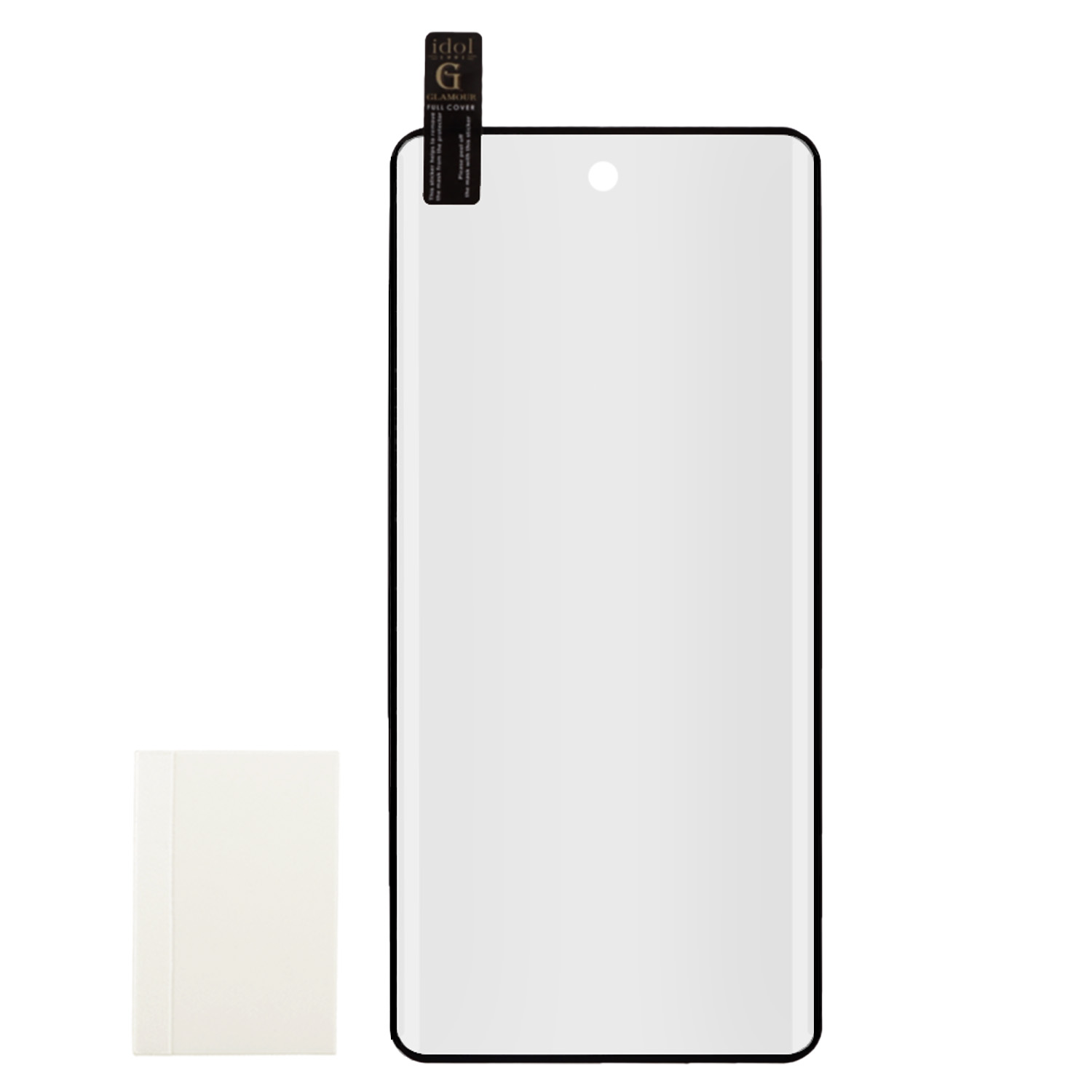 IDOL 1991 GLAMOUR TEMPERED GLASS MOTOROLA SIGNATURE 5G 6.8in 9H 0.30mm FULL COVER 3D FULL GLUE FINGER UNLOCK BLACK+SQUEEZY C - Image 3