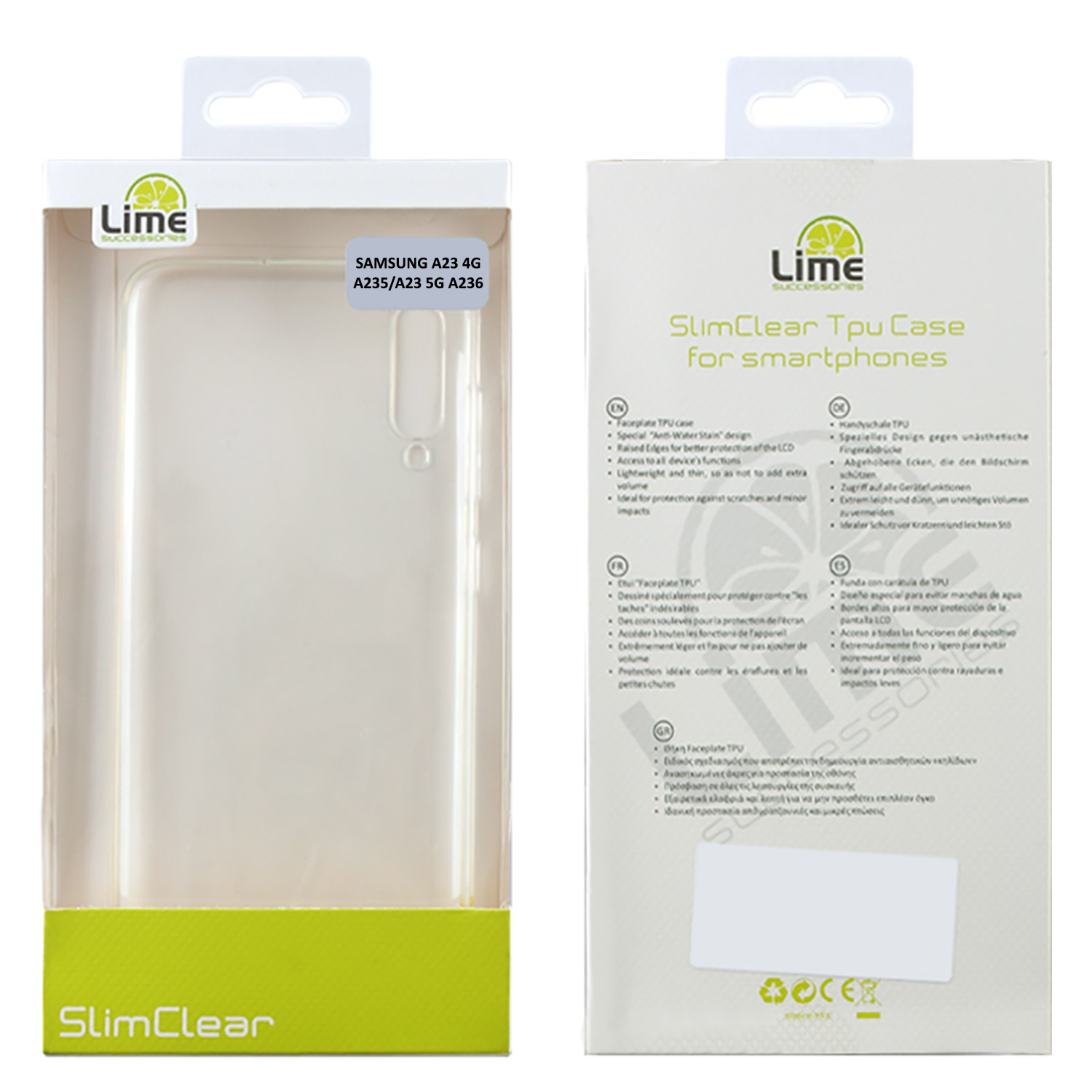 LIME ΘΗΚΗ SAMSUNG A23 4G A235/A23 5G A236 6.6" SLIMCLEAR TPU FULL CAMERA PROTECTION ΔΙΑΦΑΝΗ - Image 4