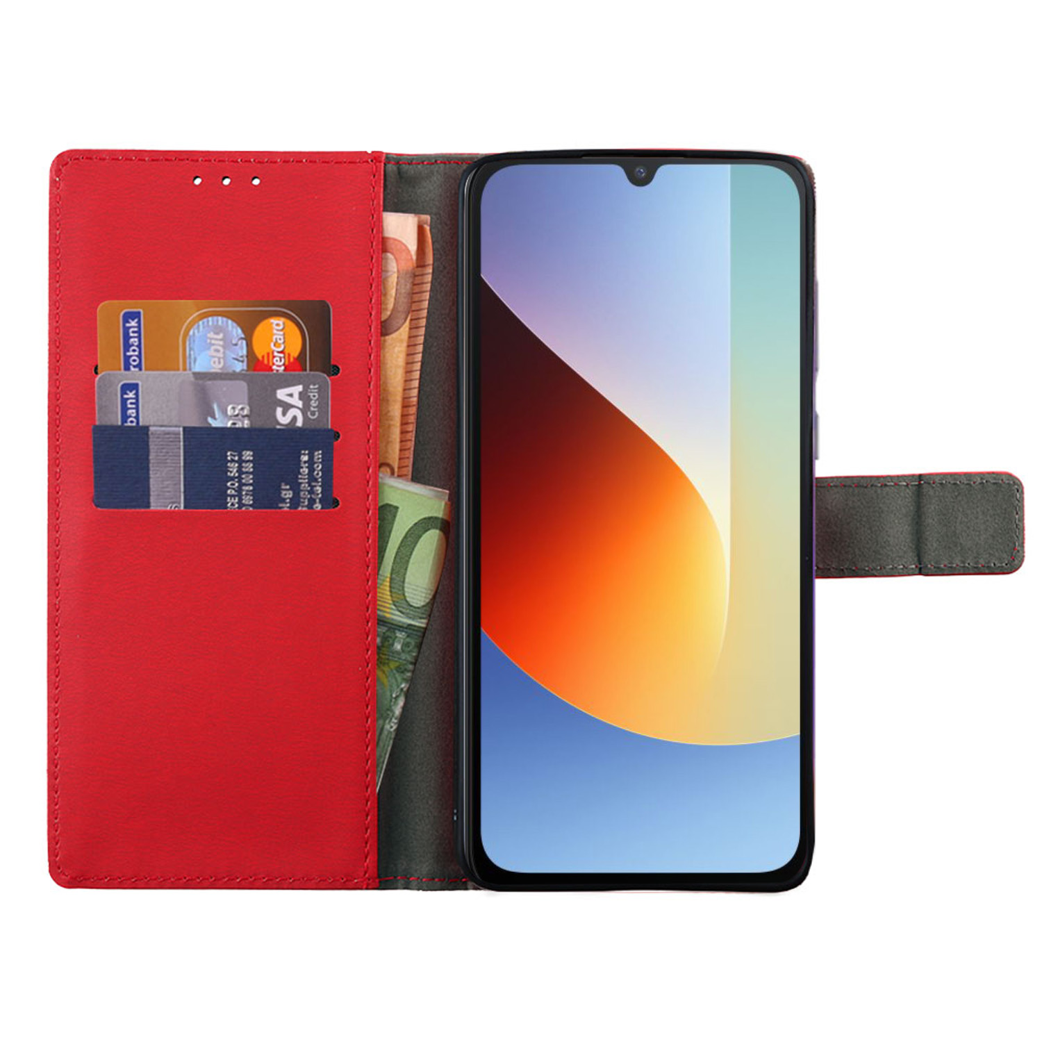 VOLTE-TEL ALLURE ΘΗΚΗ XIAOMI REDMI A7 PRO 4G 6.9in MAGNET BOOK STAND CLIP RED - Image 2