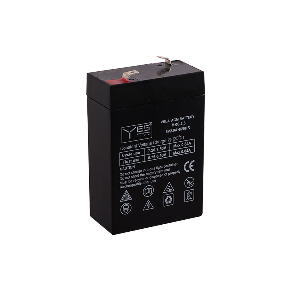 YES ΜΠΑΤΑΡΙΕΣ ΜΟΛΥΒΔΟΥ 6V 2.8Ah/20HR MK6-2.8 (65x96x32) ΑΚΡΟΔΕΚΤΗΣ T1/F1 4,75mm