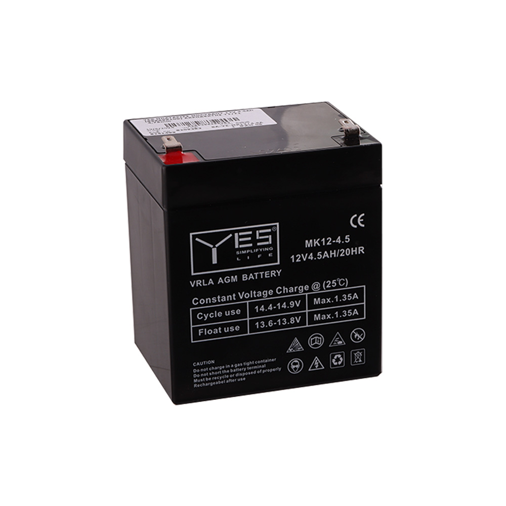 YES ΜΠΑΤΑΡΙΕΣ ΜΟΛΥΒΔΟΥ 12V 4.5Ah MK12-4.5 (89X69X100) ΑΚΡΟΔΕΚΤΗΣ T1/F1 4,75mm