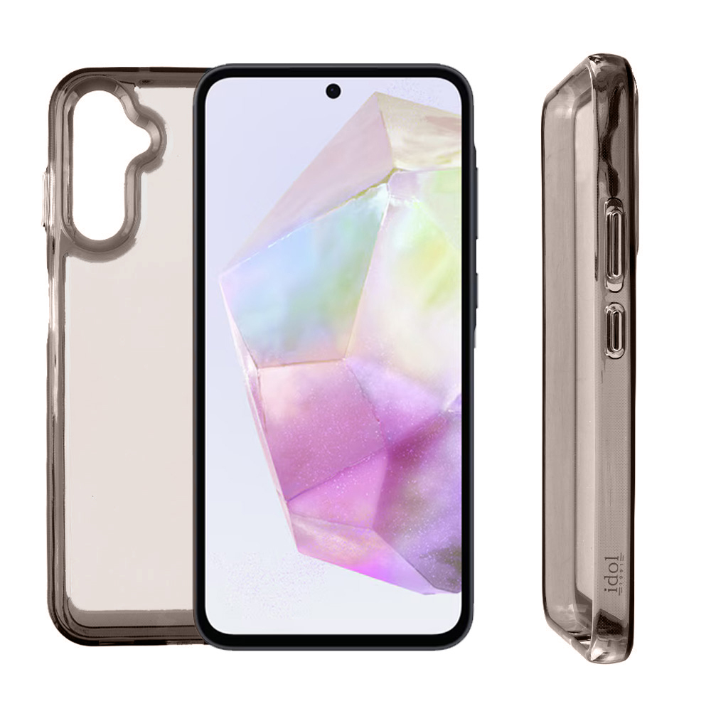 IDOL 1991 CRISTALYTE TPU ΘΗΚΗ SAMSUNG A35 5G A356 6.6in CAMERA GUARD ΔΙΑΦΑΝΗ ΓΚΡΙ