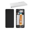 SAMSUNG A12 A125 ΟΘΟΝΗ+TOUCH SCREEN + LENS + FRAME GH82-24490A BLACK ORIGINAL SERVICE PACK