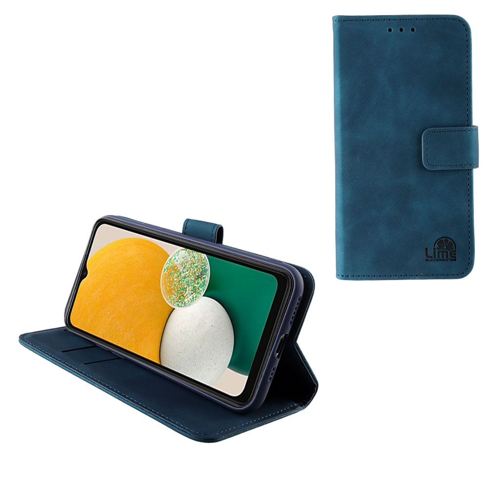 LIME ESSENTIAL ΘΗΚΗ SAMSUNG A04s A047/A13 5G A136U 6.5in MAGNET BOOK STAND CLIP DARK BLUE