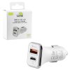 LIME DUAL ΦΟΡΤΙΣΤΗΣ ΑΥΤΟΚΙΝΗΤΟΥ USB 3.0/PD TYPE C FAST CAR CHARGER QC 3.0 LCUPD21 40W 5V-7A/9V-4.8A/12V-3.6A WHITE