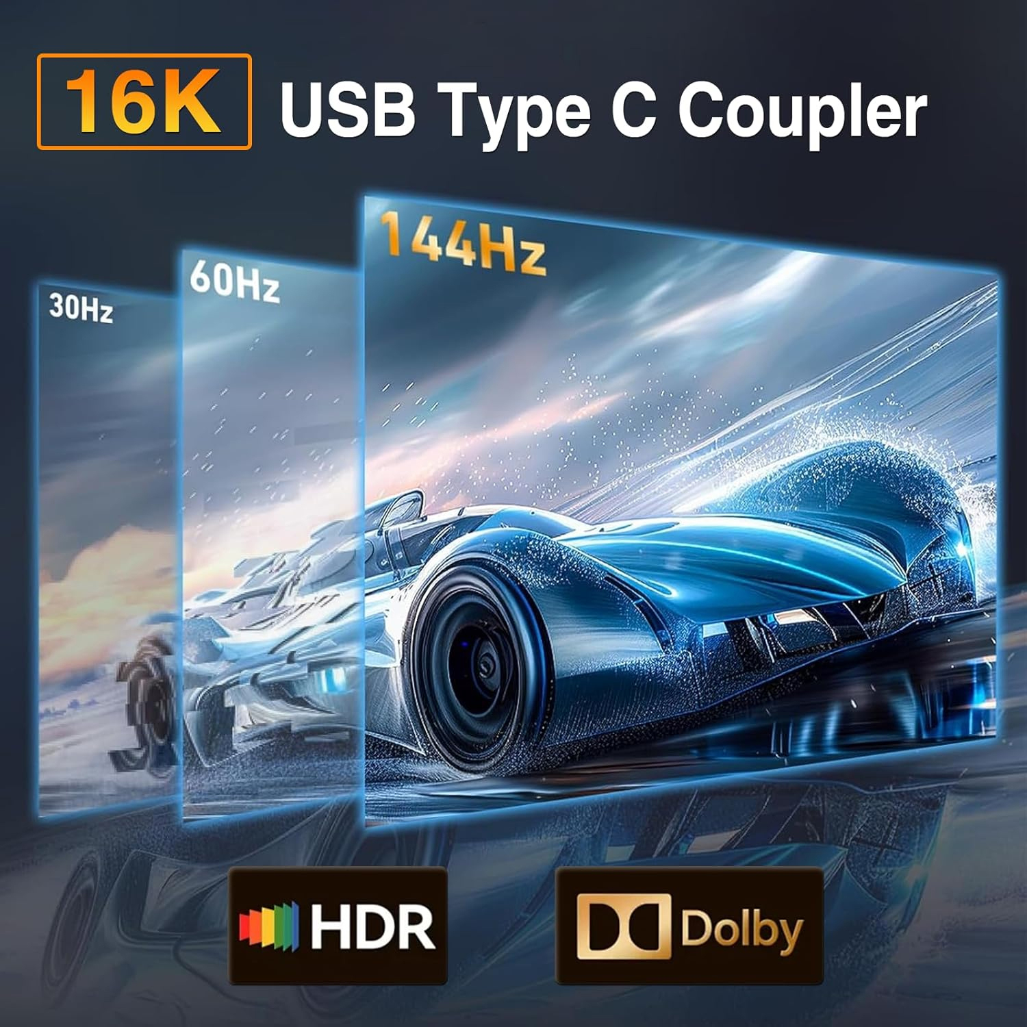 NSP ΜΕΤΑΤΡΟΠΕΑΣ TYPE C FEMALE TO TYPE C FEMALE 80GBPS 240W 48V 5A ALUMINIUM BLACK - Image 4