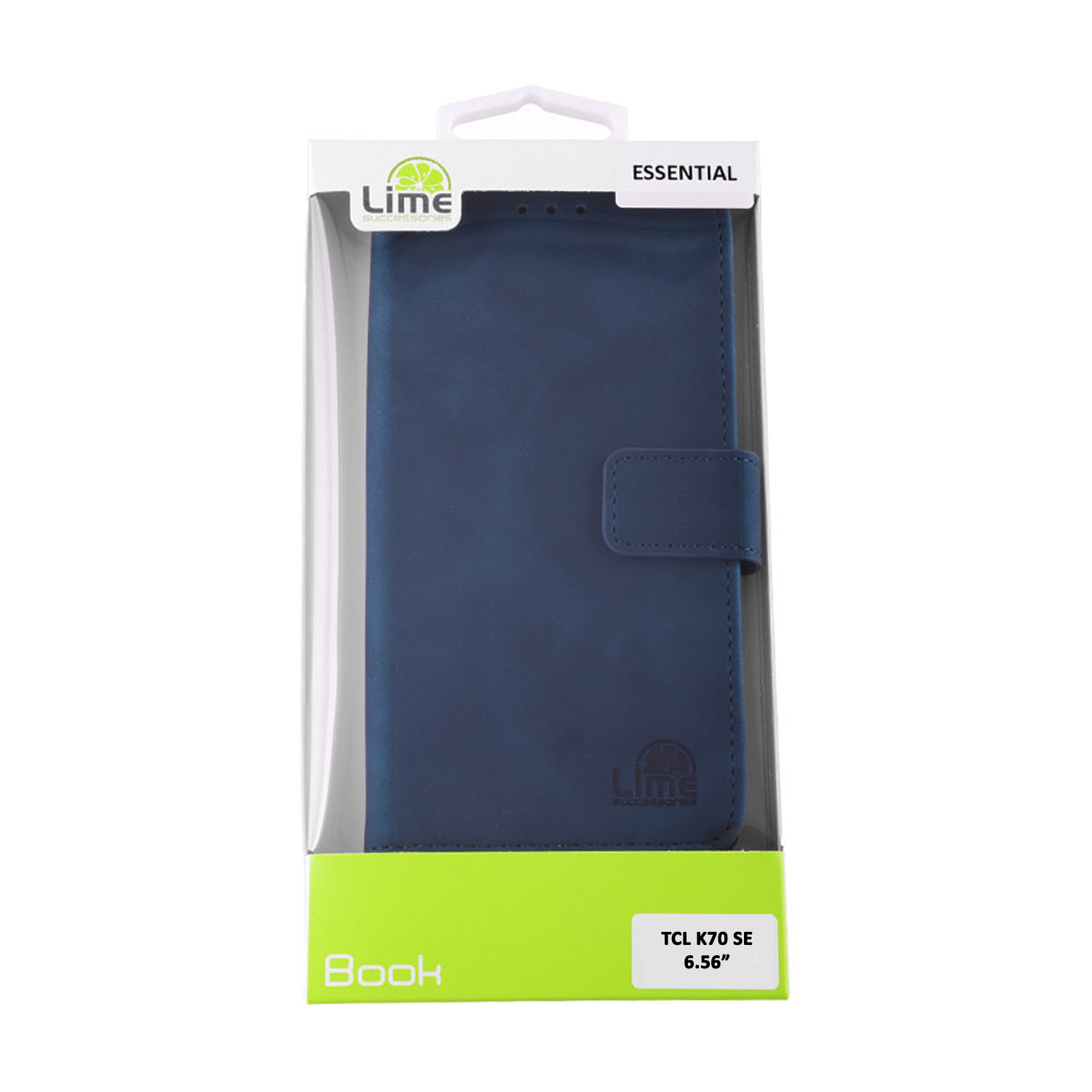 LIME ESSENTIAL ΘΗΚΗ TCL K70 SE 6.56in MAGNET BOOK STAND CLIP DARK BLUE - Image 5