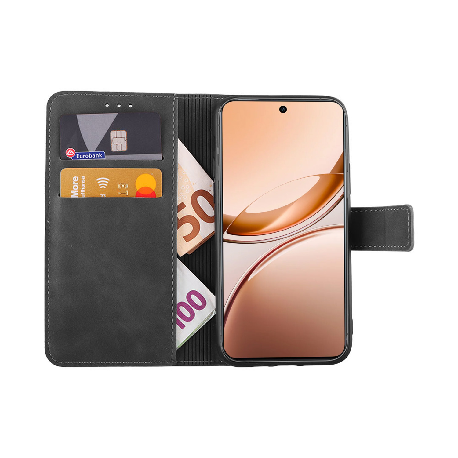 LIME ESSENTIAL ΘΗΚΗ VIVO V50 5G 6.77in MAGNET BOOK STAND CLIP GREY - Image 2